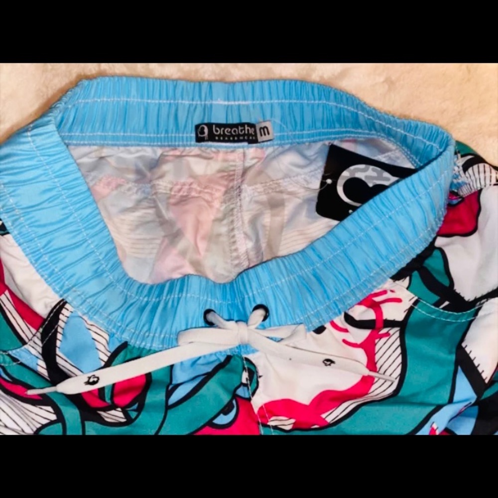 Swim Board Shorts Bottoms SZ M MyBREATH BOARDWARE